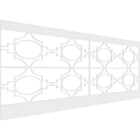 Ekena Millwork 40"H x 94 1/2"W Gypsum PVC Wainscot Paneling Kit WPK40X94GYP